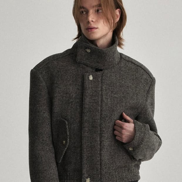 [2] 웨이비니스 하이넥 자켓 그레이