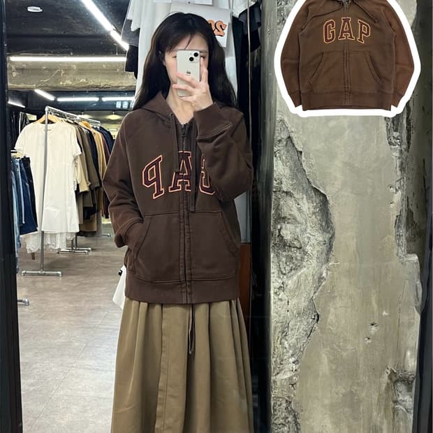 갭 후드집업 브라운 XS #csz3973