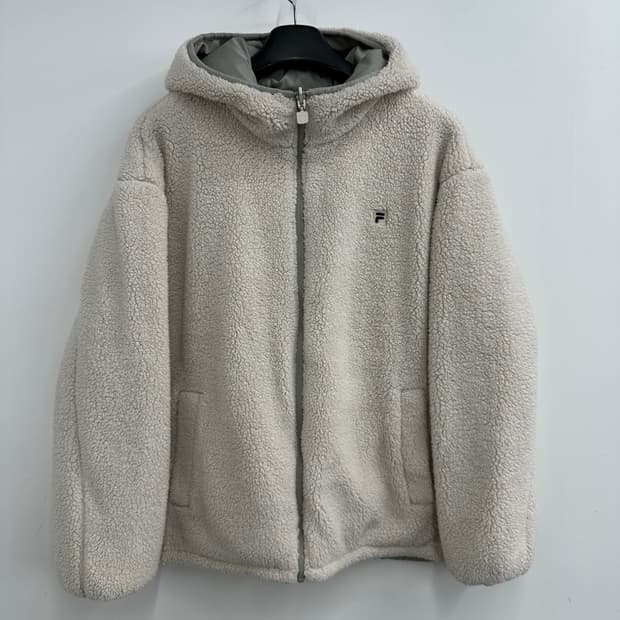 105 휠라 남자 양면 리버서블 뽀글이 후드점퍼