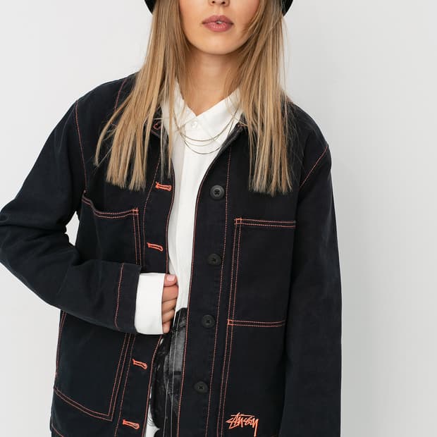 스투시 Stussy Solid Chore Jacke 솔리드 스티치 자켓