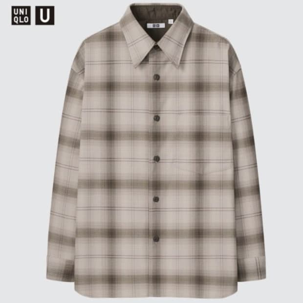유니클로 U 헤비 플란넬 셔츠(L)