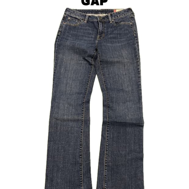 GAP 올드스쿨 클래식핏 중청 데님 팬츠