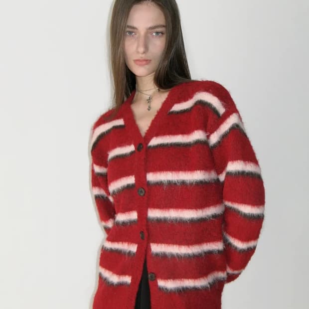 썬번프로젝트 Hairy Overfit Cardigan