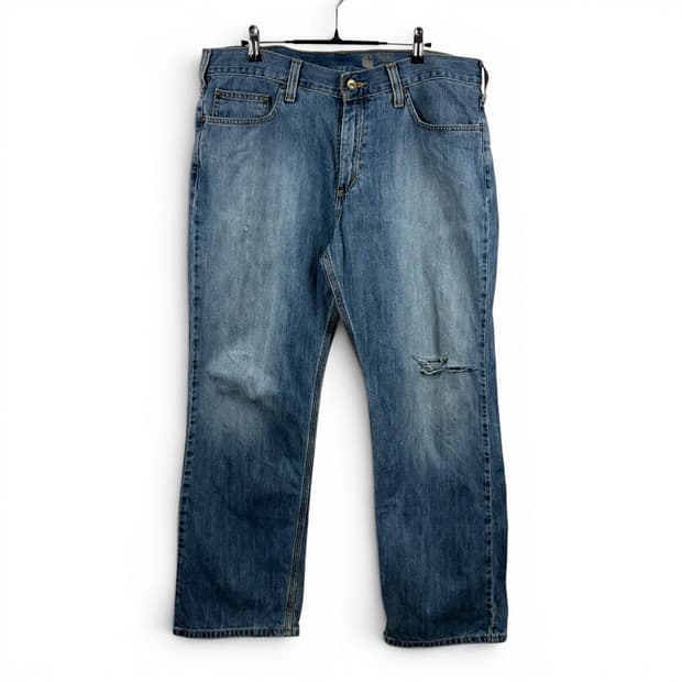 (36) 칼하트 00s 릴렉스 핏 연청 데님 팬츠