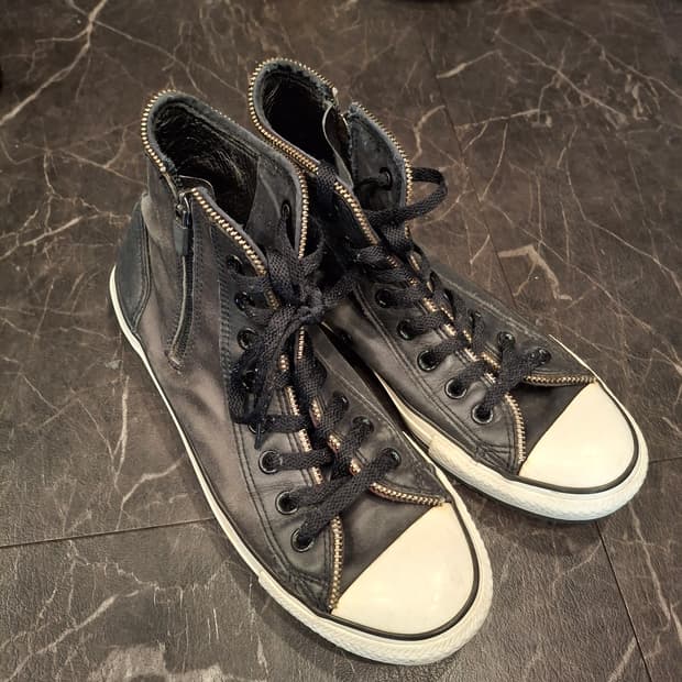 (마지막특가) 컨버스 가죽레더 스니커즈 블랙 250