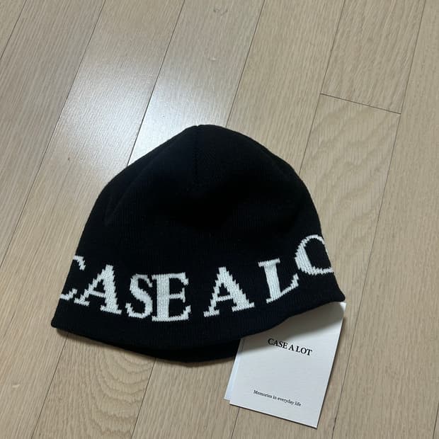 케이스어랏 검정 비니
