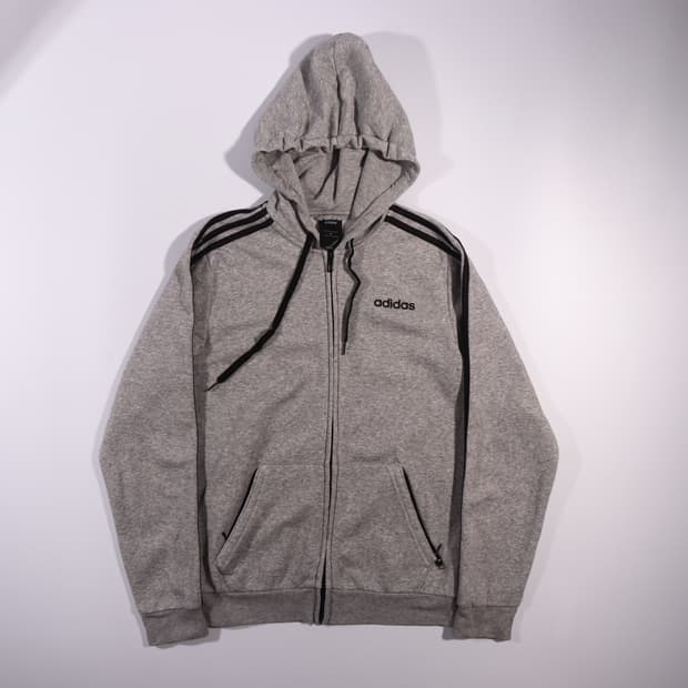 아디다스 자수로고 후드집업 B496