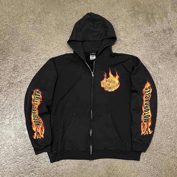 할리데이비슨 플레임 후드 집업 (105)