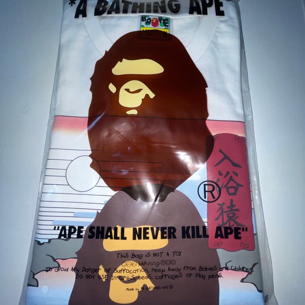 Bape 후쿠오카 온천 반팔티