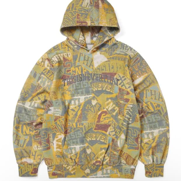 디스이즈네버댓 멀티 로고 후드 후디 XL