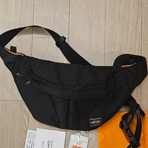 포터 탱커 웨이스트백 스몰 블랙 (신형 / 풀구성)