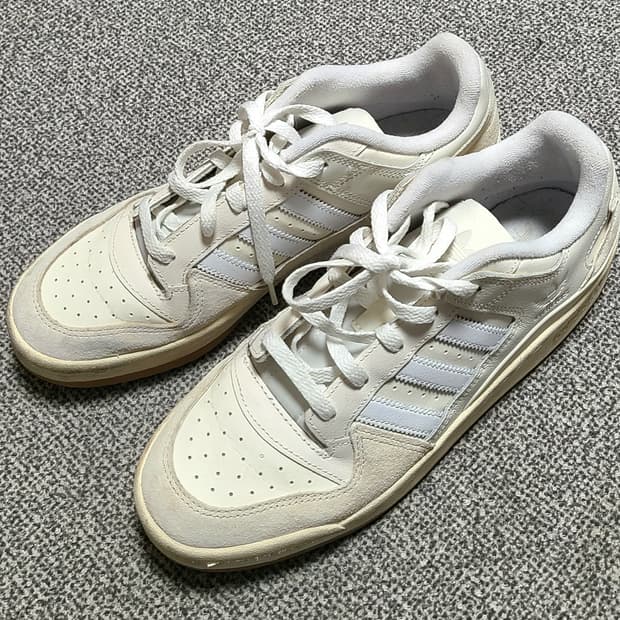 아디다스 포럼 로우 아이보리 265mm