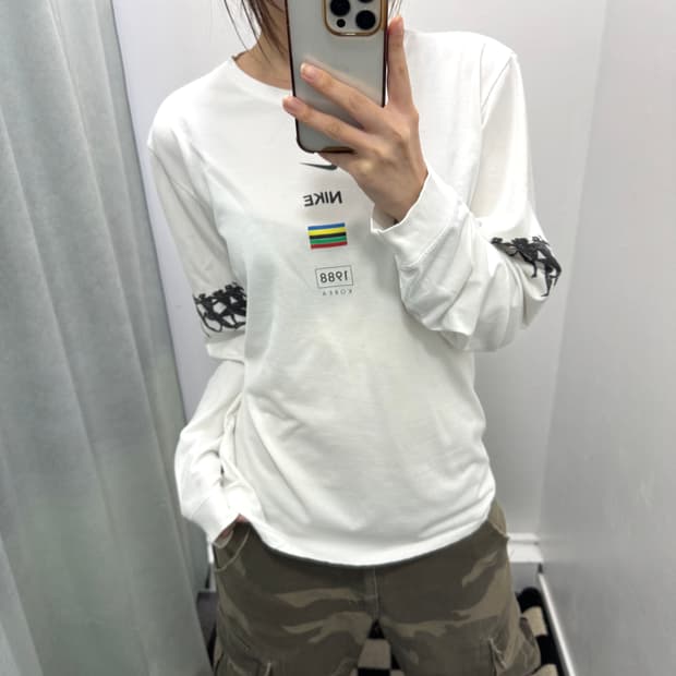 나이키 화이트 88올림픽 롱슬리브