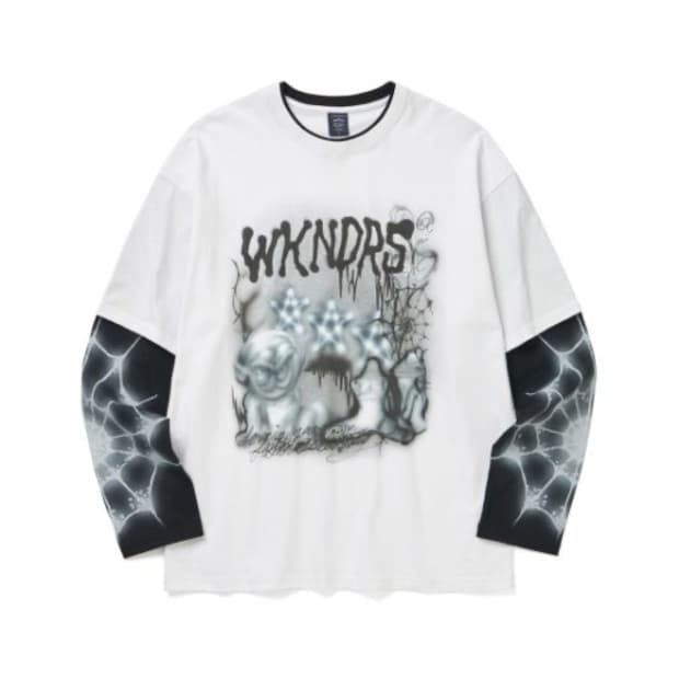 위캔더스 레이어드 긴팔 티셔츠 XL