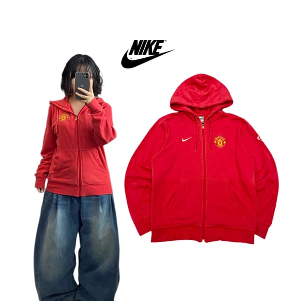 나이키 00s 맨유 맨체스터유나이티드 블록코어 후드집업