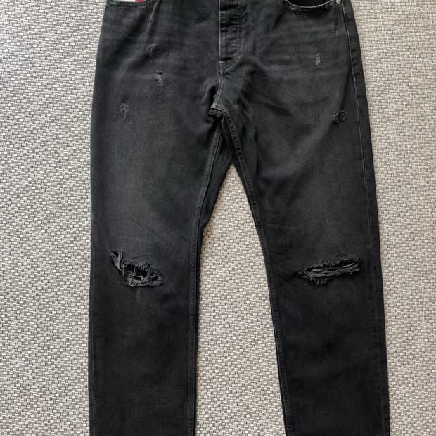 디스트로이드 블랙진 RELAXED STRAIGHT 32