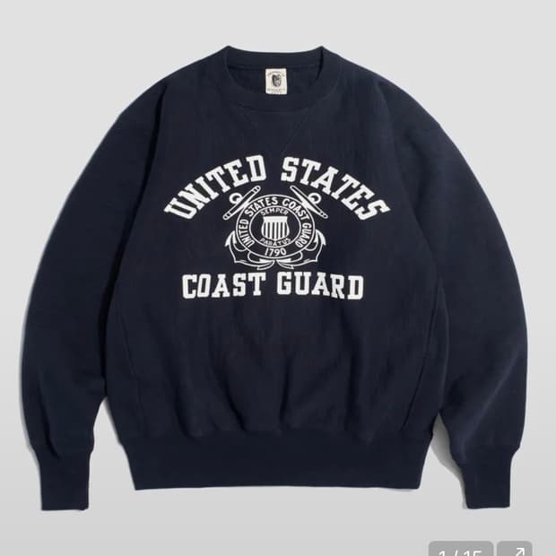 브론슨 USCG 네이비 맨투맨 XXL