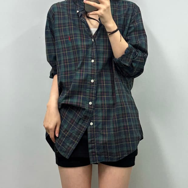 폴로 랄프로렌 옥스포드 체크 셔츠