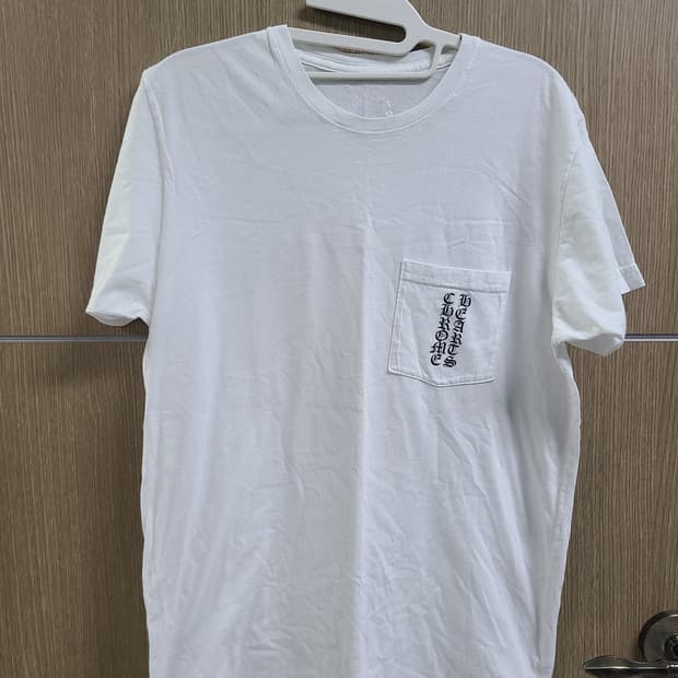 크롬하츠 화이트 포켓 반팔티 m
