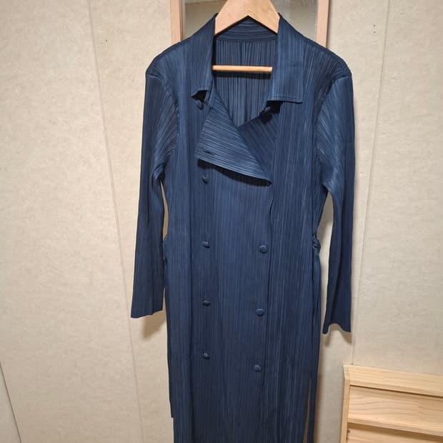 플리츠미 더블 롱 자켓