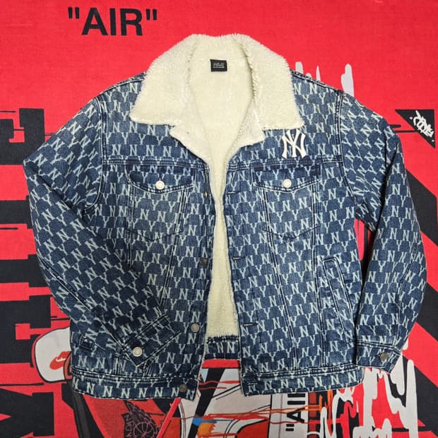 MLB 모노그램 쉐르파 자켓