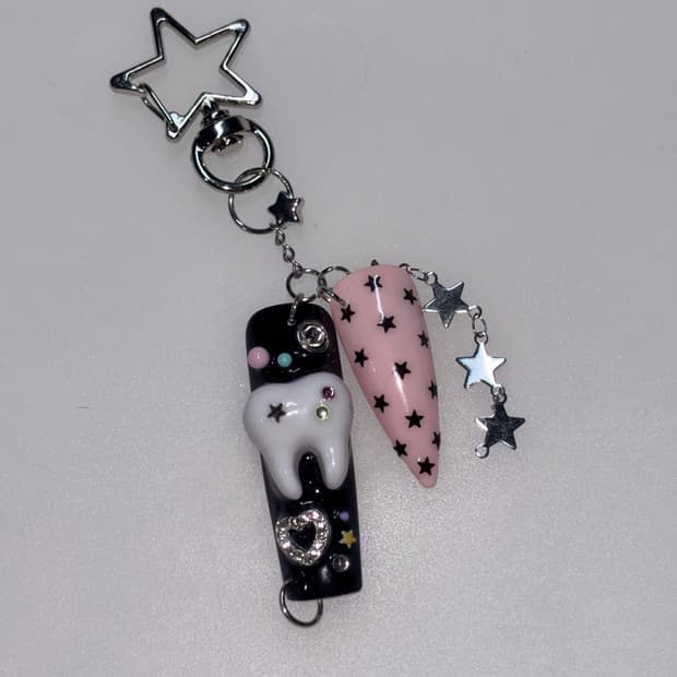 네일 팁 키링 nail tip keyring