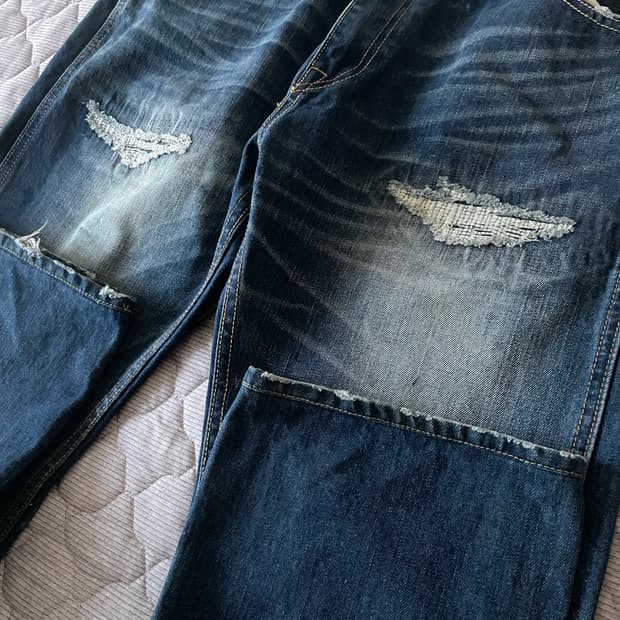 베이프 데님 팬츠