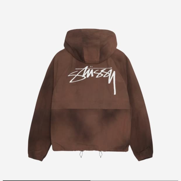 스투시 쉘 커피색 L