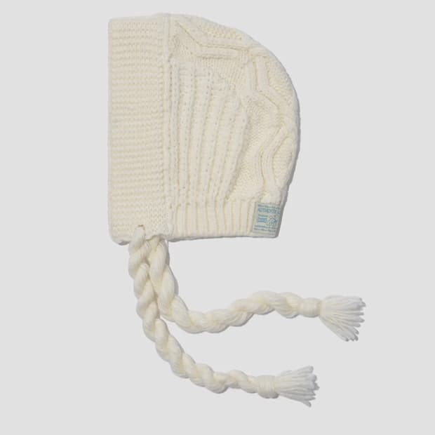 락피쉬웨더웨어 케이블 니트 바라클라바 아이보리