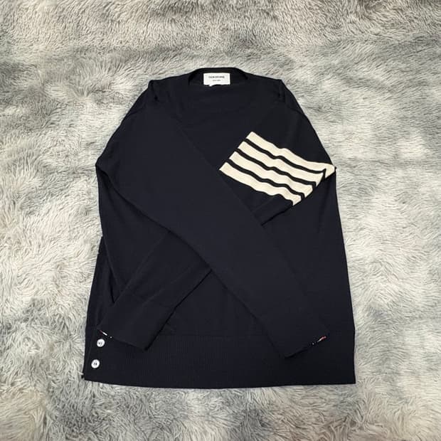 3사이즈 톰브라운 메리노 울니트 네이비