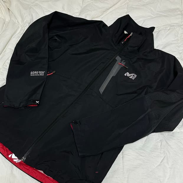 밀레 고어텍스 바람막이 라지 고프코어