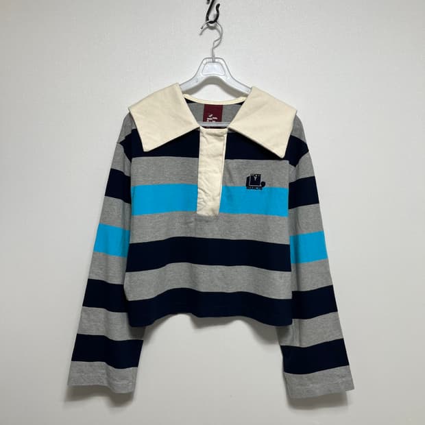 럭키마르쉐 스트라이프 크롭 카라티 m