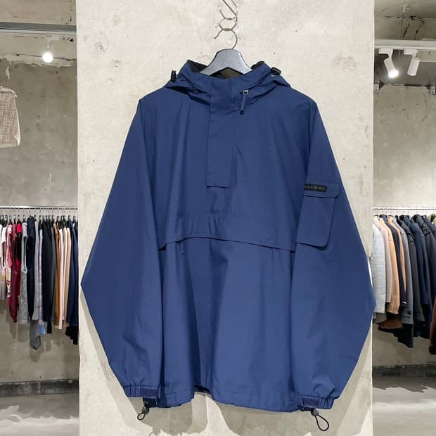 버버리 골프 네이비 하프 집업 고어텍스 윈드 브레이커