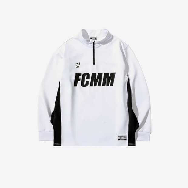 (L) FCMM 화이트 하프집업