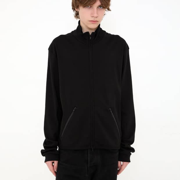 이니어 261 COTTON RIB STAND ZIP