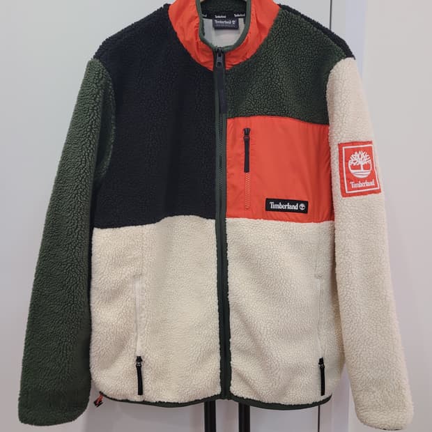 팀버랜드 컬러블록 셰르파 플리스 자켓 L사이즈