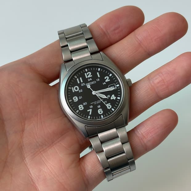 1990s Black Dial Military Field Quartz