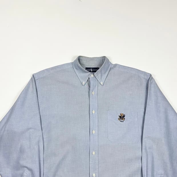 폴로 베어 클래식 레트로 스카이 블루 셔츠 (실측 XXL)