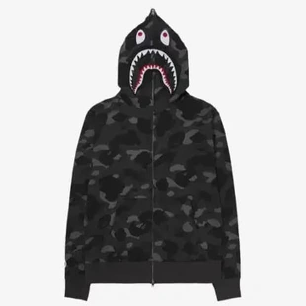 베이프 흑계 후드집업 m사이즈