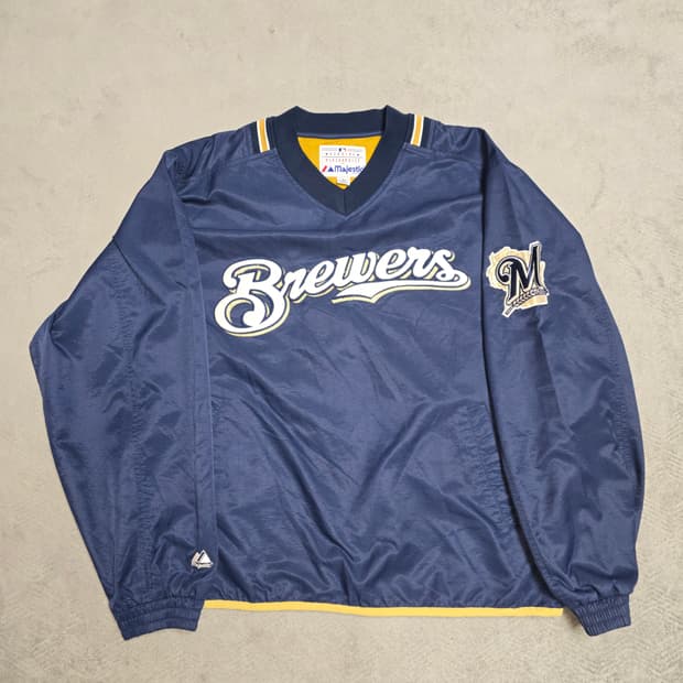 MLB 마제스틱 밀워키 브루어스 웜업