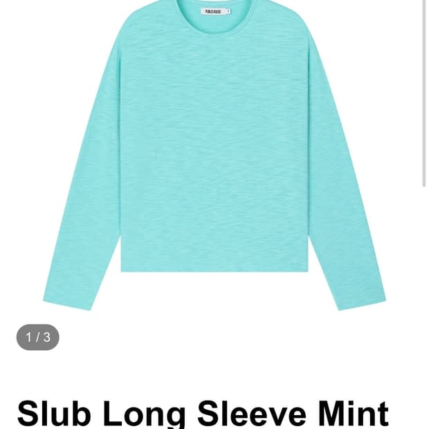 PUBLIC HOUSE Slub Long Sleeve Mint