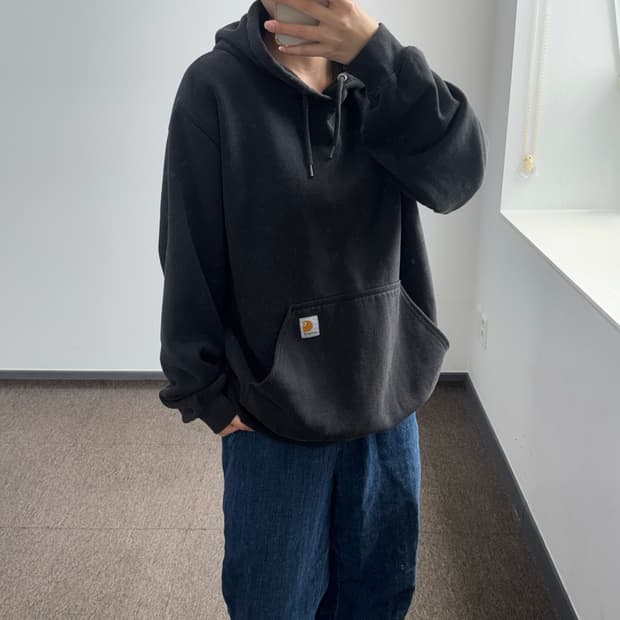 Carhartt 칼하트 블랙 후드티