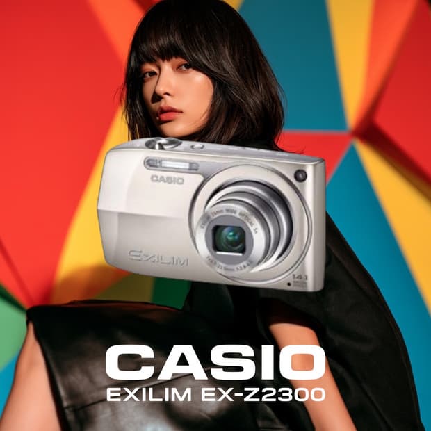 A급)카시오 엑슬림 Z2300 빈티지 디지털카메라 디카