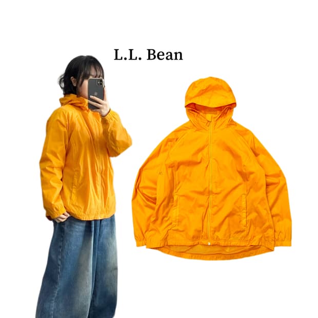 엘엘빈 나일론 풀오버 바람막이 자켓