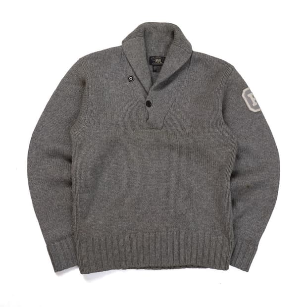 더블알엘 Double RL Shawl Collar Knit