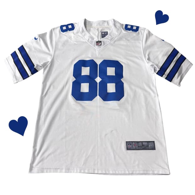 나이키 NFL LAMB 화이트 풋볼 반팔 져지