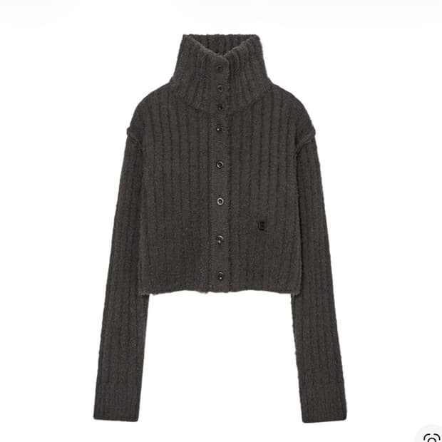 새상품_(W) 글로니 아드리아나 버튼 가디건 다크 브라운 