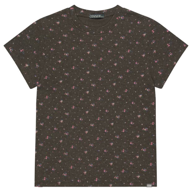 코이세이오038 FLOWER PLAIN T-SHIRT 브라운M