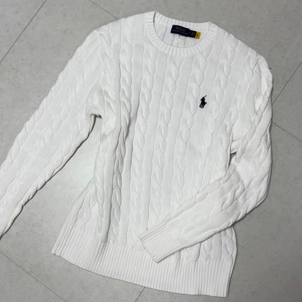 폴로 케이블 니트