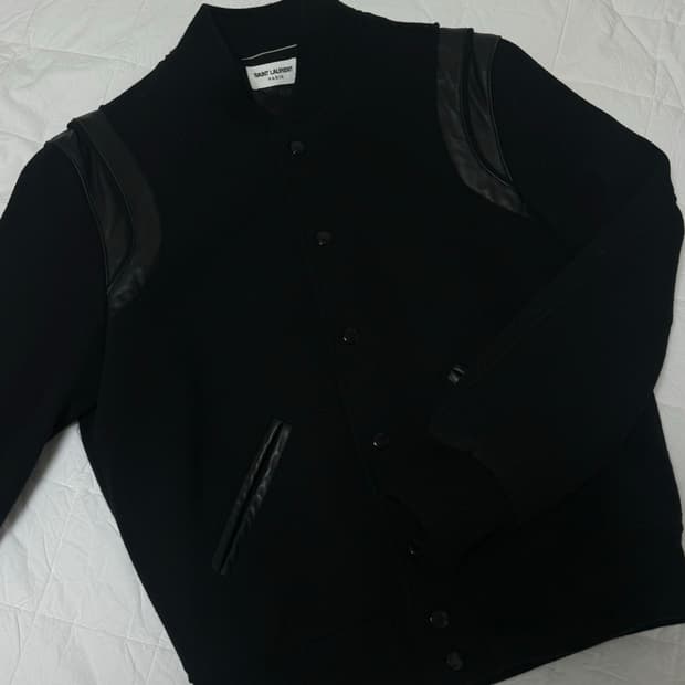 생로랑 테디 자켓 올블랙